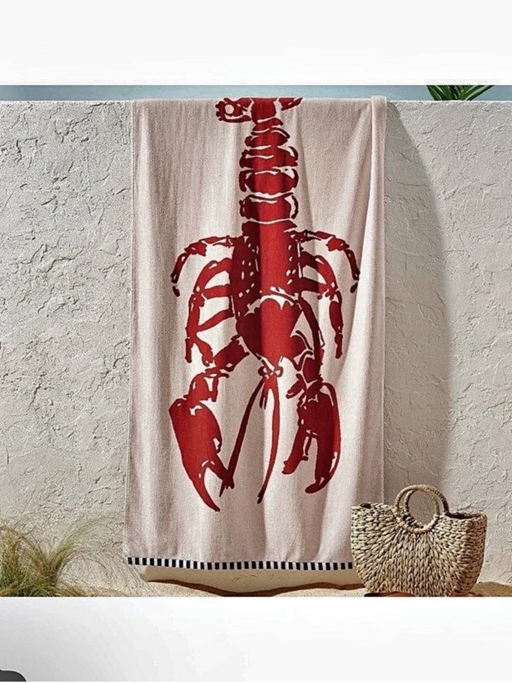 72x36 Room Essentials Lobster
Oversized Beach Towel Red Pink & Red